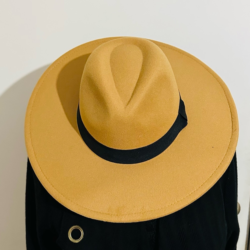 TAN Fedora Hat - Picture 3 of 12